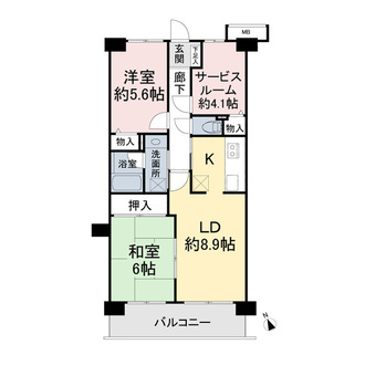 ライネスハイム松戸五香の間取図