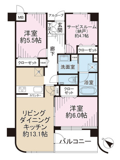 オーベル藤沢・藤が岡ＩＩの間取図