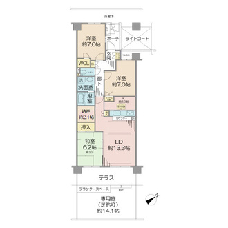 ディアハイム西千葉の間取図
