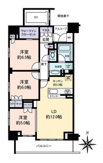 サングランデ千住大橋の間取図