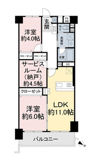 ダイヤリッジ常盤平の間取図