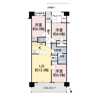 ダイアパレス常盤平ヒルズの間取図