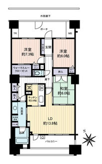 イニシア千住曙町の間取図
