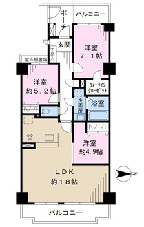 第一ハイツ稲毛エルステージの間取図