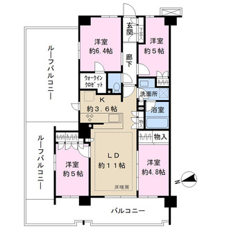 オーベル習志野大久保の間取図