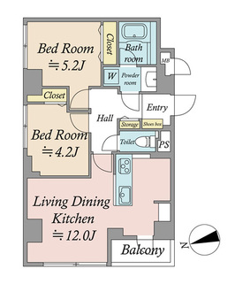 浅草ハイムの間取図