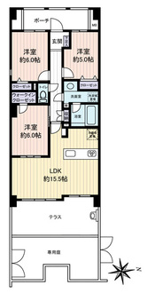 グローリオ西新井の間取図