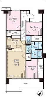 オーベル若葉台ヒルズの間取図