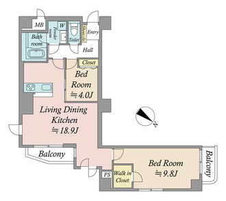 フロール巣鴨の間取図