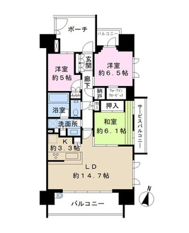 パークホームズ浦和仲町の間取図