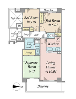 ナイスアーバンスクエア横濱鶴見の間取図