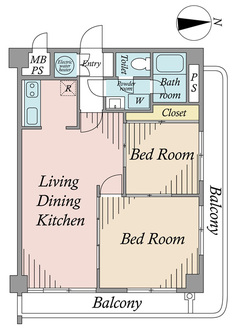 秀和大山レジデンスの間取図
