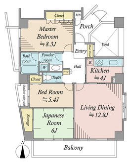 シティポート亀戸の間取図