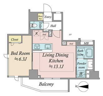 クレヴィスタ浅草ＩＩの間取図