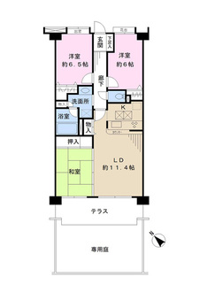 ダイアパレス津田沼けやき通りの間取図