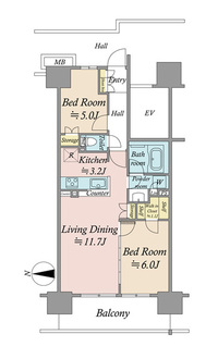 リビオシティ・ルネ葛西の間取図