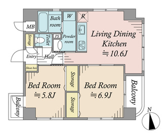 レガリアシティ浅草リバーサイドの間取図