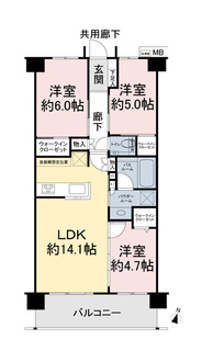 エクセレントシティ北小金の間取図