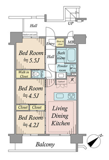 ミオカステーロ赤羽の間取図