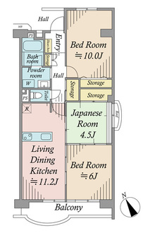 新松戸ファミールハイツの間取図
