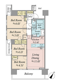 バウス金町の間取図