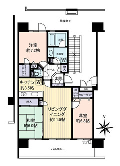 ルネ・アクシアムの間取図