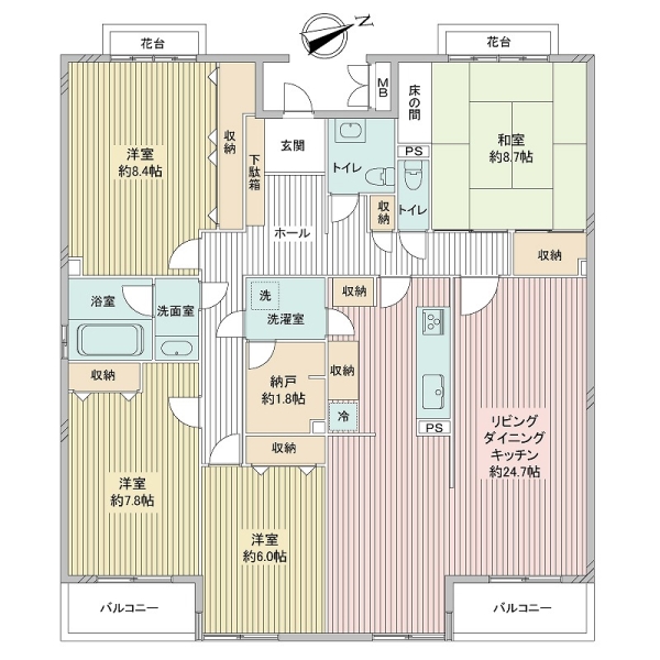石神井ガーデンハイツの間取図