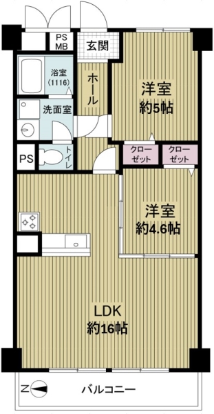 室町スカイハイツの間取図