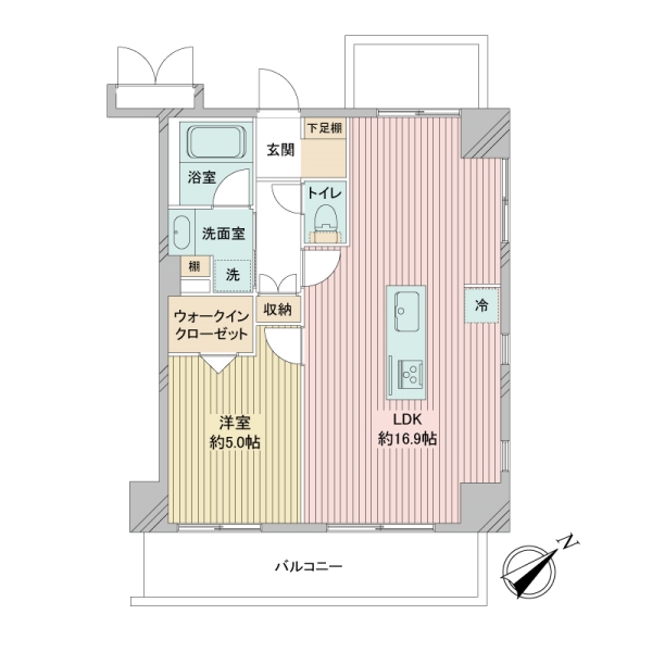 ライオンズシティ西新宿の間取図