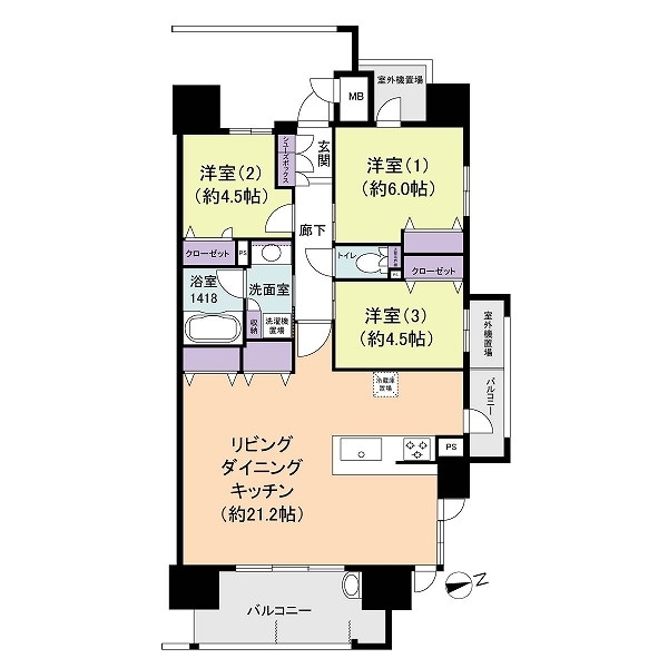 レジアス大橋の間取図