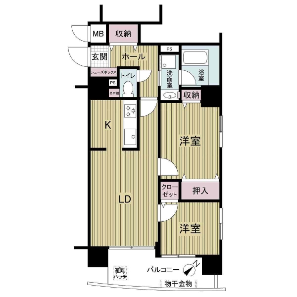 日暮里第２ダイヤモンドマンションの間取図