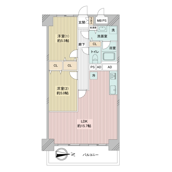 ウインザーハイム南砂の間取図