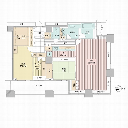 高輪ザ・レジデンスの間取図