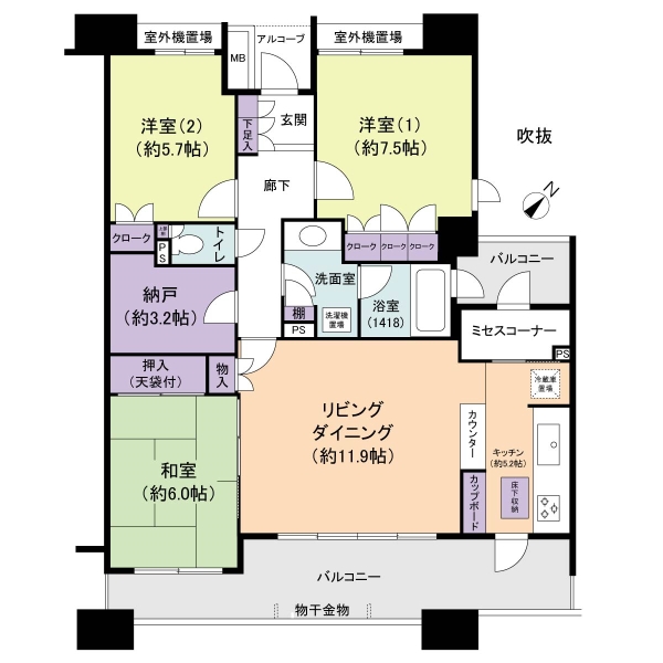 ベイシティ新浦安Ｃ棟の間取図