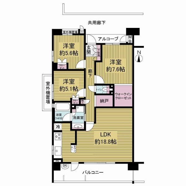 ジオ・ウェリス西宮北口の間取図