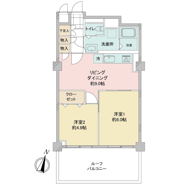 コーポわらびの間取図
