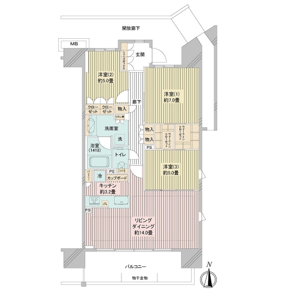 メイツ深川住吉の間取図