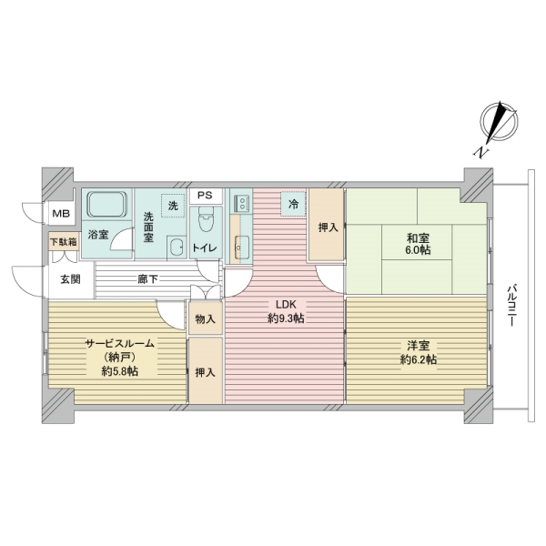 エンゼルハイム豊洲の間取図