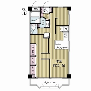 サンエコー八尾の間取図