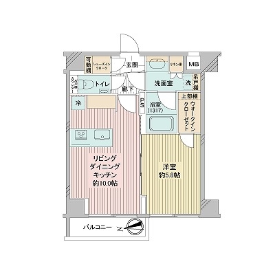 ヴァースクレイシアＩＤＺ南千住の間取図