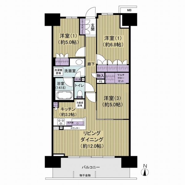 ザ・パークハウス亀戸の間取図