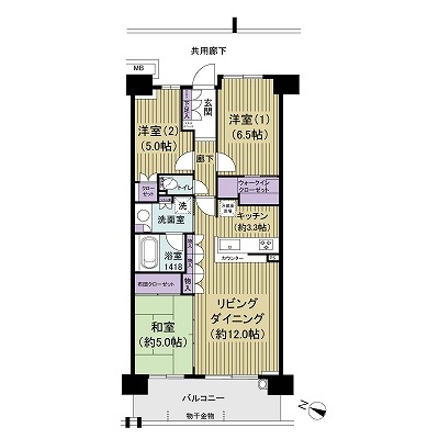 ルネ蘇我ディアパークの間取図