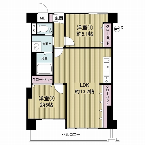 ＧＳハイム住吉公園の間取図