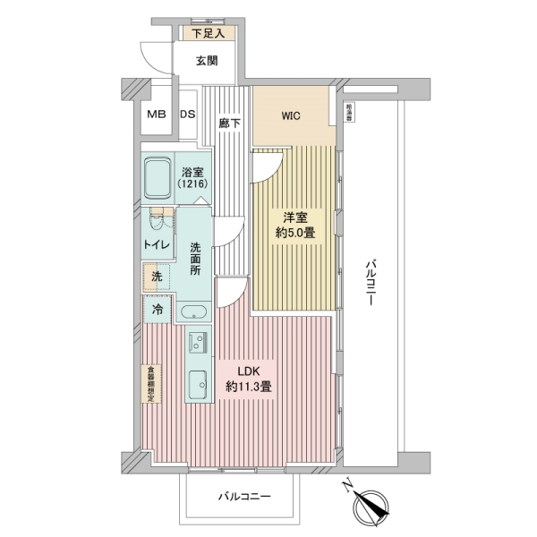 マンション目黒苑の間取図