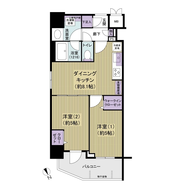 ビィ・フォルマ亀戸の間取図