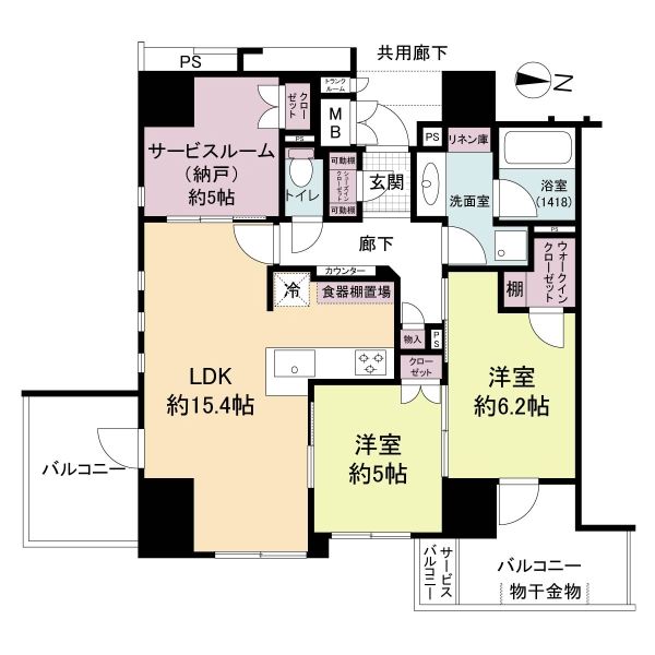 ヴェリテ北野田駅前プラチナムの間取図