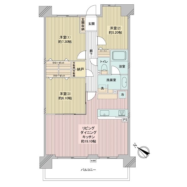 東京サーハウスガーデンポートの間取図