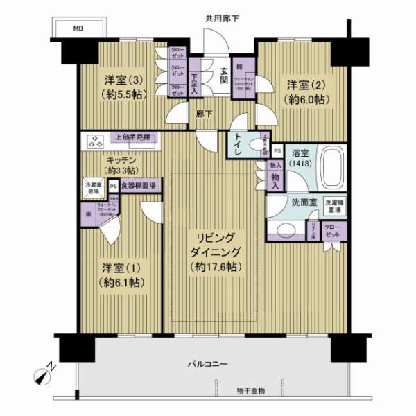 プレミアムレジデンス千葉県立美術館前の間取図