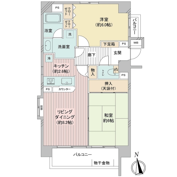 エクラン川崎の間取図