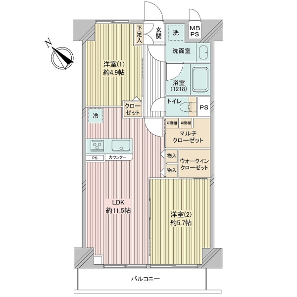 グランドメゾン鶴見の間取図